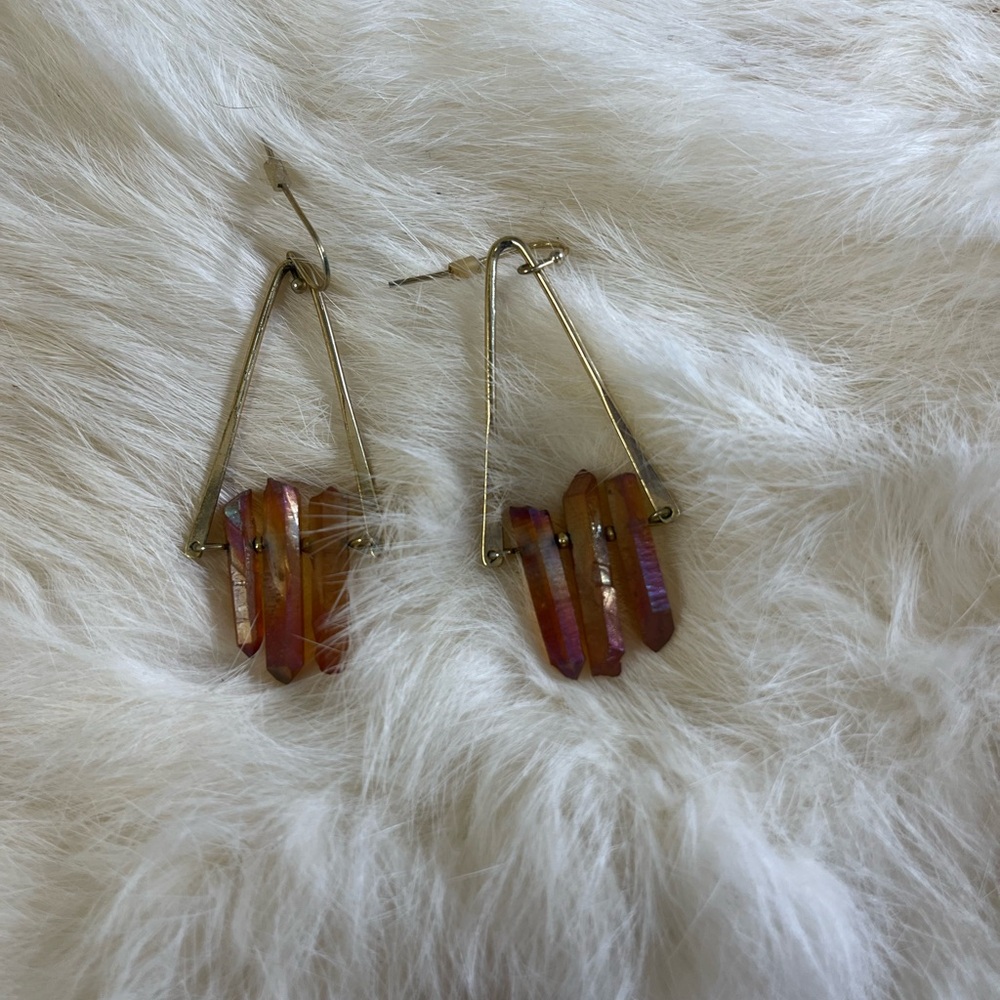 Red Quartz Earrings